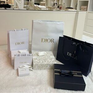 Set of 4 Dior Boxes with different designs and sizes